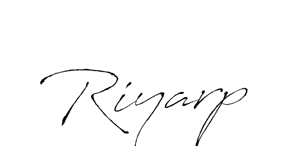 How to make Riyarp signature? Antro_Vectra is a professional autograph style. Create handwritten signature for Riyarp name. Riyarp signature style 6 images and pictures png