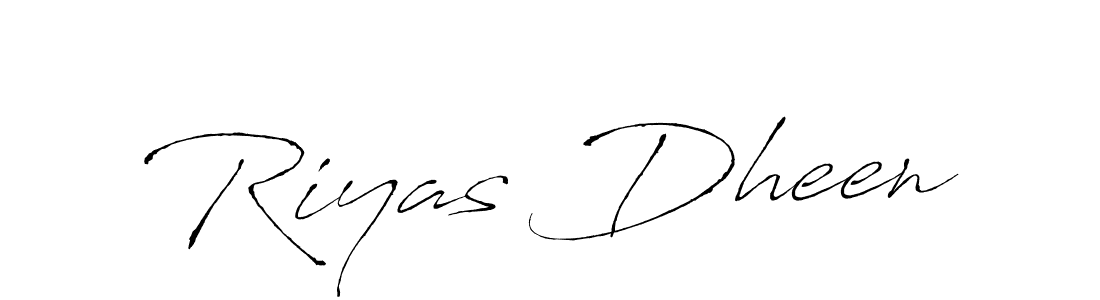 Design your own signature with our free online signature maker. With this signature software, you can create a handwritten (Antro_Vectra) signature for name Riyas Dheen. Riyas Dheen signature style 6 images and pictures png