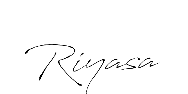 Make a beautiful signature design for name Riyasa. With this signature (Antro_Vectra) style, you can create a handwritten signature for free. Riyasa signature style 6 images and pictures png