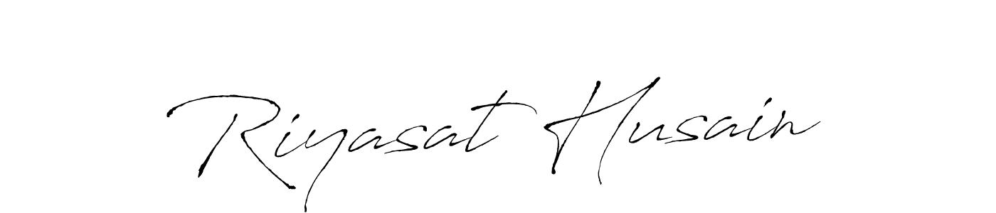 Make a beautiful signature design for name Riyasat Husain. With this signature (Antro_Vectra) style, you can create a handwritten signature for free. Riyasat Husain signature style 6 images and pictures png