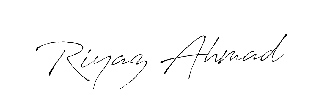 Make a beautiful signature design for name Riyaz Ahmad. With this signature (Antro_Vectra) style, you can create a handwritten signature for free. Riyaz Ahmad signature style 6 images and pictures png