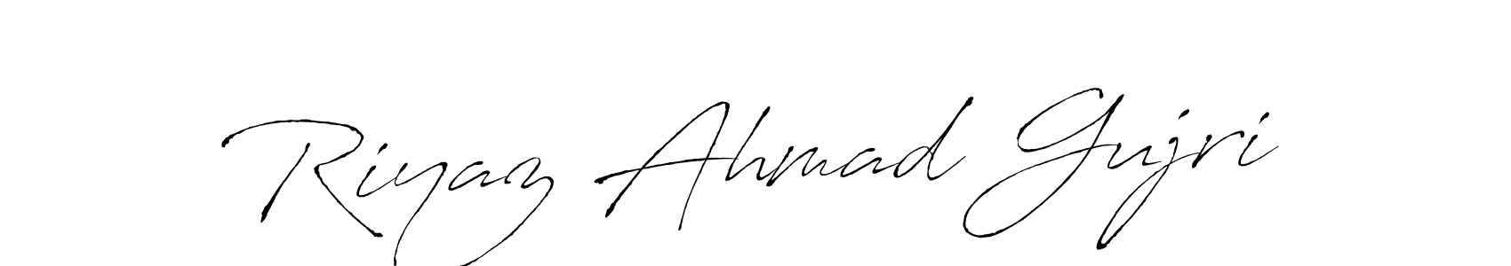 You should practise on your own different ways (Antro_Vectra) to write your name (Riyaz Ahmad Gujri) in signature. don't let someone else do it for you. Riyaz Ahmad Gujri signature style 6 images and pictures png