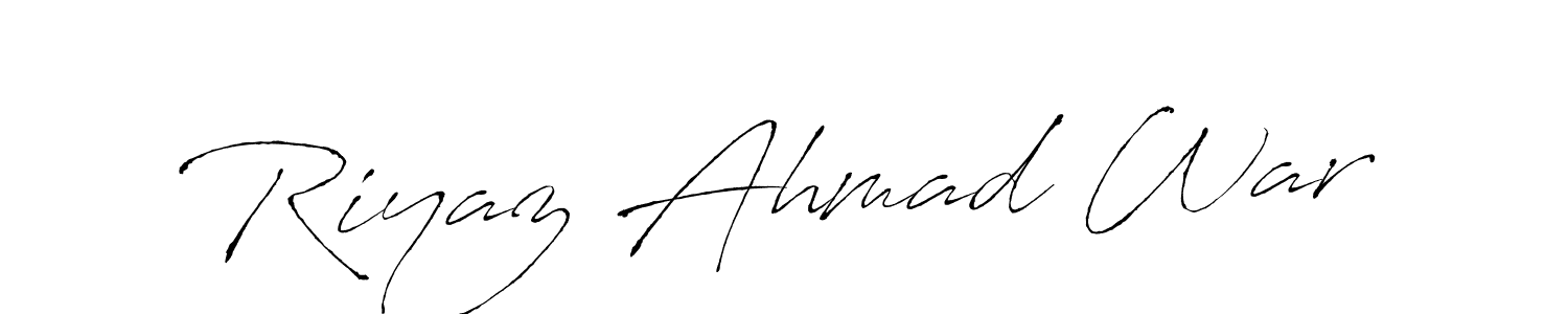 Also we have Riyaz Ahmad War name is the best signature style. Create professional handwritten signature collection using Antro_Vectra autograph style. Riyaz Ahmad War signature style 6 images and pictures png