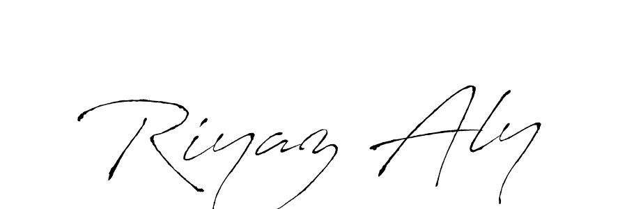 Design your own signature with our free online signature maker. With this signature software, you can create a handwritten (Antro_Vectra) signature for name Riyaz Aly. Riyaz Aly signature style 6 images and pictures png