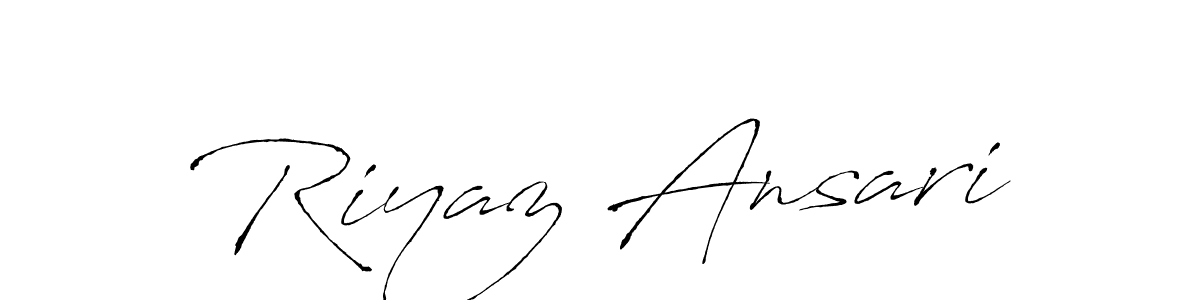 Create a beautiful signature design for name Riyaz Ansari. With this signature (Antro_Vectra) fonts, you can make a handwritten signature for free. Riyaz Ansari signature style 6 images and pictures png