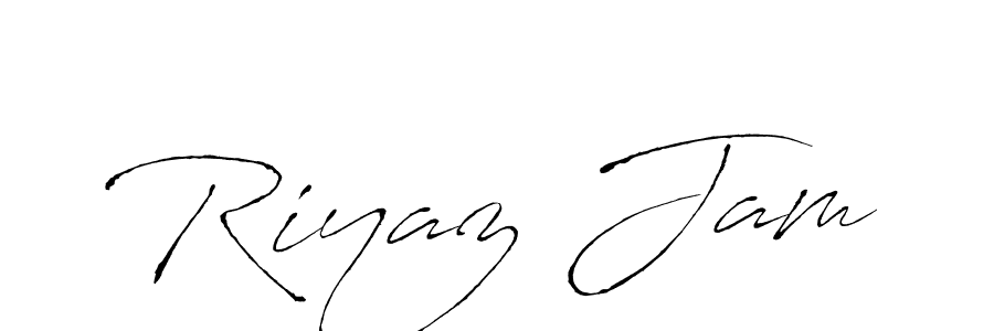 Create a beautiful signature design for name Riyaz Jam. With this signature (Antro_Vectra) fonts, you can make a handwritten signature for free. Riyaz Jam signature style 6 images and pictures png