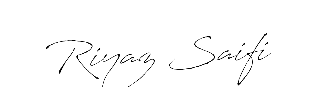 Design your own signature with our free online signature maker. With this signature software, you can create a handwritten (Antro_Vectra) signature for name Riyaz Saifi. Riyaz Saifi signature style 6 images and pictures png