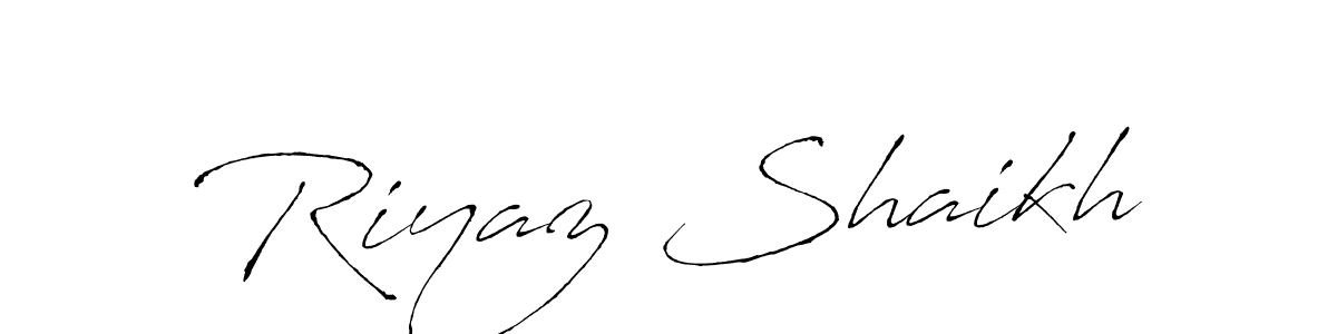 Riyaz Shaikh stylish signature style. Best Handwritten Sign (Antro_Vectra) for my name. Handwritten Signature Collection Ideas for my name Riyaz Shaikh. Riyaz Shaikh signature style 6 images and pictures png
