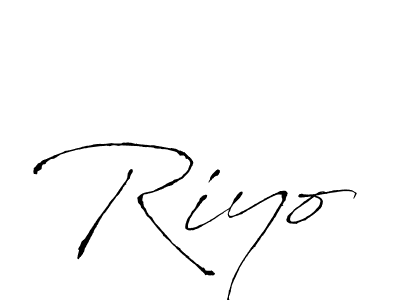 How to make Riyo signature? Antro_Vectra is a professional autograph style. Create handwritten signature for Riyo name. Riyo signature style 6 images and pictures png