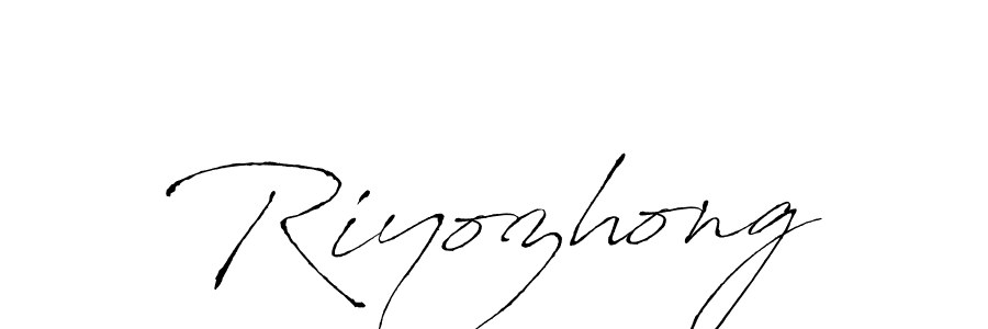 How to Draw Riyozhong signature style? Antro_Vectra is a latest design signature styles for name Riyozhong. Riyozhong signature style 6 images and pictures png