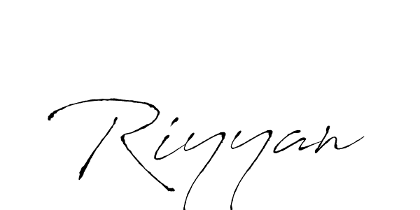Create a beautiful signature design for name Riyyan. With this signature (Antro_Vectra) fonts, you can make a handwritten signature for free. Riyyan signature style 6 images and pictures png