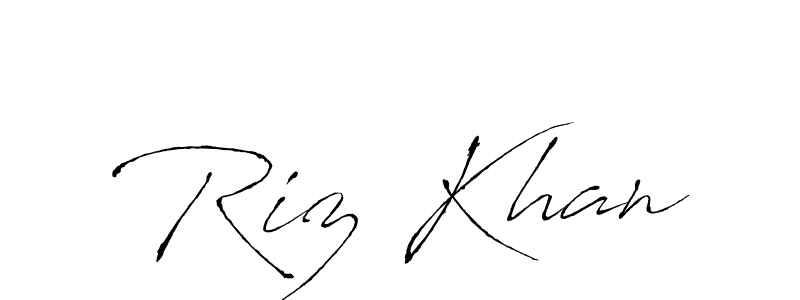 How to make Riz Khan signature? Antro_Vectra is a professional autograph style. Create handwritten signature for Riz Khan name. Riz Khan signature style 6 images and pictures png