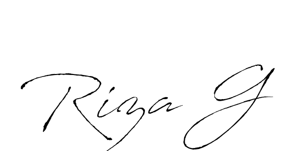 Similarly Antro_Vectra is the best handwritten signature design. Signature creator online .You can use it as an online autograph creator for name Riza G. Riza G signature style 6 images and pictures png