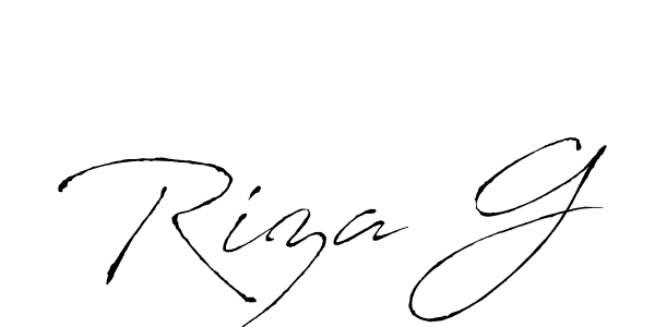 Similarly Antro_Vectra is the best handwritten signature design. Signature creator online .You can use it as an online autograph creator for name Riza G. Riza G signature style 6 images and pictures png