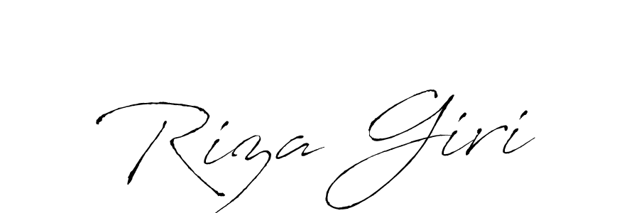 Design your own signature with our free online signature maker. With this signature software, you can create a handwritten (Antro_Vectra) signature for name Riza Giri. Riza Giri signature style 6 images and pictures png