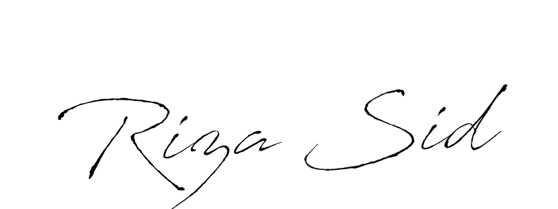 How to make Riza Sid signature? Antro_Vectra is a professional autograph style. Create handwritten signature for Riza Sid name. Riza Sid signature style 6 images and pictures png