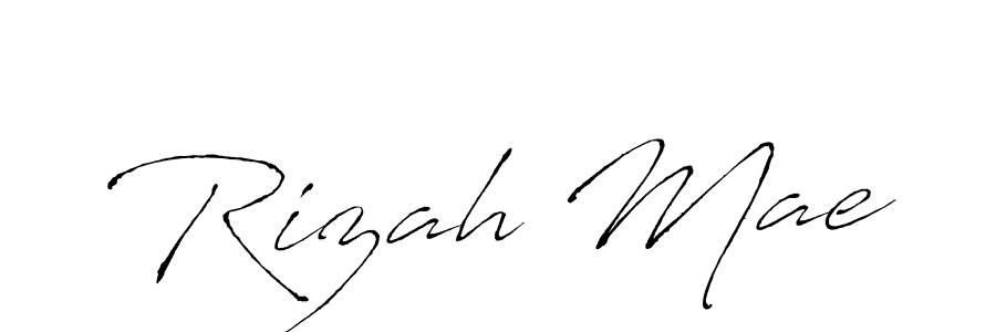 Rizah Mae stylish signature style. Best Handwritten Sign (Antro_Vectra) for my name. Handwritten Signature Collection Ideas for my name Rizah Mae. Rizah Mae signature style 6 images and pictures png