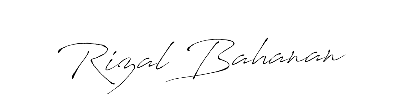 Use a signature maker to create a handwritten signature online. With this signature software, you can design (Antro_Vectra) your own signature for name Rizal Bahanan. Rizal Bahanan signature style 6 images and pictures png