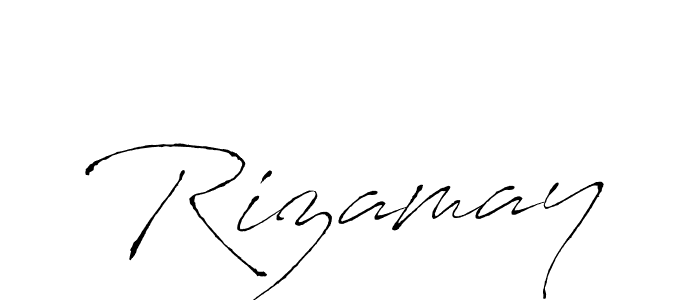 You should practise on your own different ways (Antro_Vectra) to write your name (Rizamay) in signature. don't let someone else do it for you. Rizamay signature style 6 images and pictures png