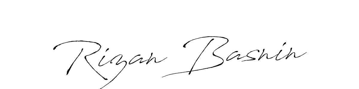 Use a signature maker to create a handwritten signature online. With this signature software, you can design (Antro_Vectra) your own signature for name Rizan Basnin. Rizan Basnin signature style 6 images and pictures png
