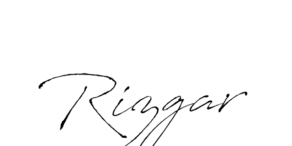 Design your own signature with our free online signature maker. With this signature software, you can create a handwritten (Antro_Vectra) signature for name Rizgar. Rizgar signature style 6 images and pictures png