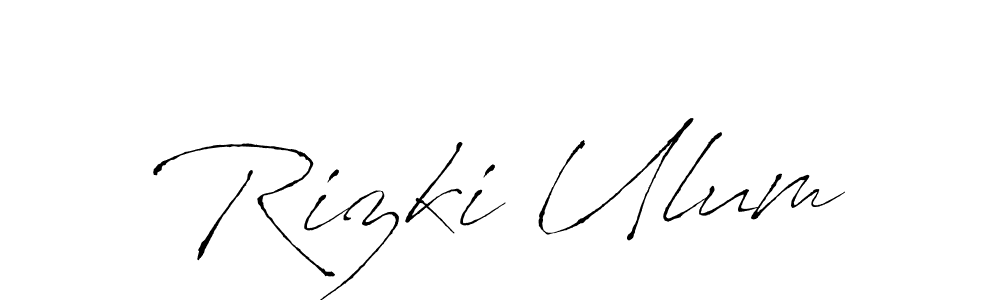 Once you've used our free online signature maker to create your best signature Antro_Vectra style, it's time to enjoy all of the benefits that Rizki Ulum name signing documents. Rizki Ulum signature style 6 images and pictures png