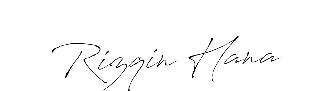 Make a beautiful signature design for name Rizqin Hana. Use this online signature maker to create a handwritten signature for free. Rizqin Hana signature style 6 images and pictures png