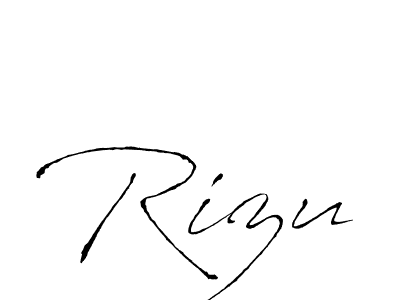 How to make Rizu signature? Antro_Vectra is a professional autograph style. Create handwritten signature for Rizu name. Rizu signature style 6 images and pictures png