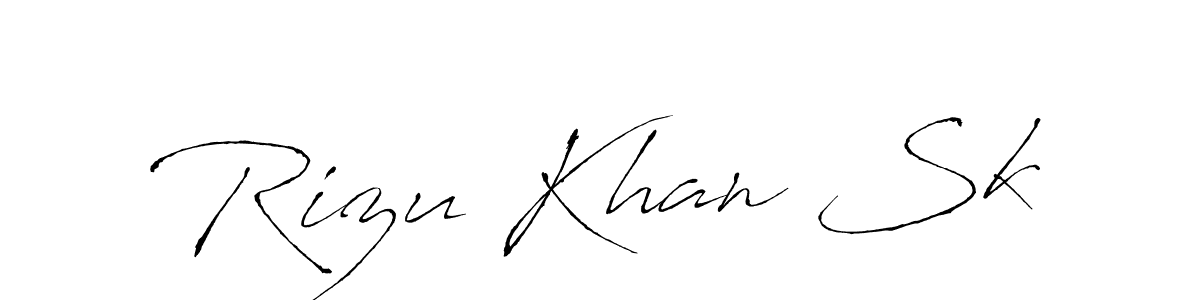 Use a signature maker to create a handwritten signature online. With this signature software, you can design (Antro_Vectra) your own signature for name Rizu Khan Sk. Rizu Khan Sk signature style 6 images and pictures png