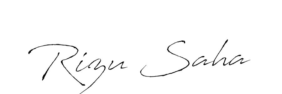 Create a beautiful signature design for name Rizu Saha. With this signature (Antro_Vectra) fonts, you can make a handwritten signature for free. Rizu Saha signature style 6 images and pictures png