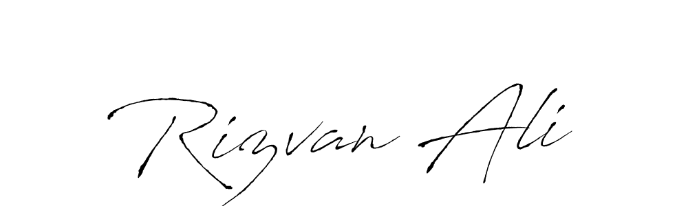 Rizvan Ali stylish signature style. Best Handwritten Sign (Antro_Vectra) for my name. Handwritten Signature Collection Ideas for my name Rizvan Ali. Rizvan Ali signature style 6 images and pictures png