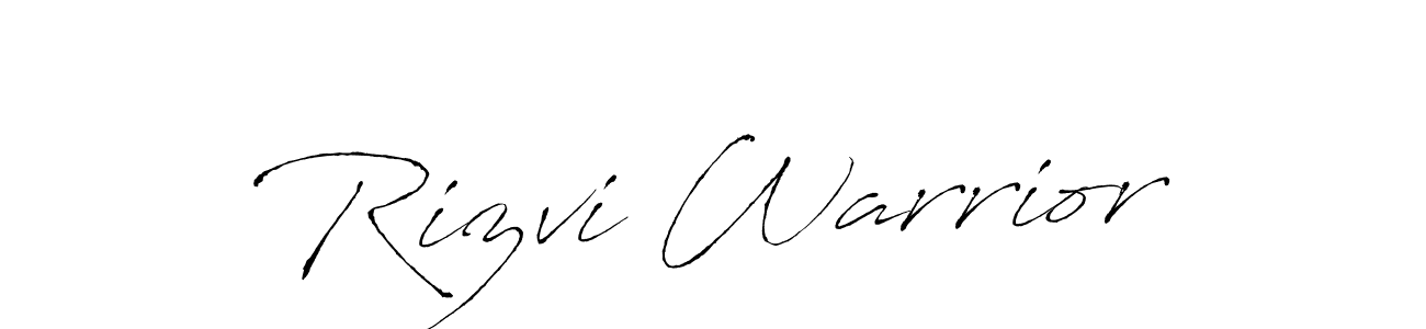 It looks lik you need a new signature style for name Rizvi Warrior. Design unique handwritten (Antro_Vectra) signature with our free signature maker in just a few clicks. Rizvi Warrior signature style 6 images and pictures png