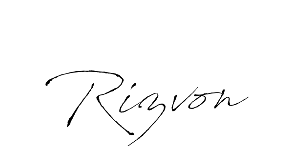 Make a short Rizvon signature style. Manage your documents anywhere anytime using Antro_Vectra. Create and add eSignatures, submit forms, share and send files easily. Rizvon signature style 6 images and pictures png