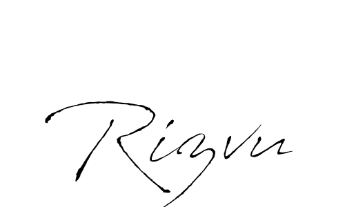 The best way (Antro_Vectra) to make a short signature is to pick only two or three words in your name. The name Rizvu include a total of six letters. For converting this name. Rizvu signature style 6 images and pictures png