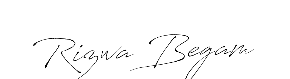 Rizwa Begam stylish signature style. Best Handwritten Sign (Antro_Vectra) for my name. Handwritten Signature Collection Ideas for my name Rizwa Begam. Rizwa Begam signature style 6 images and pictures png