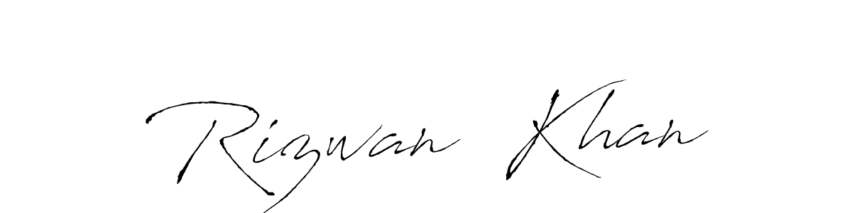 Also we have Rizwan  Khan name is the best signature style. Create professional handwritten signature collection using Antro_Vectra autograph style. Rizwan  Khan signature style 6 images and pictures png