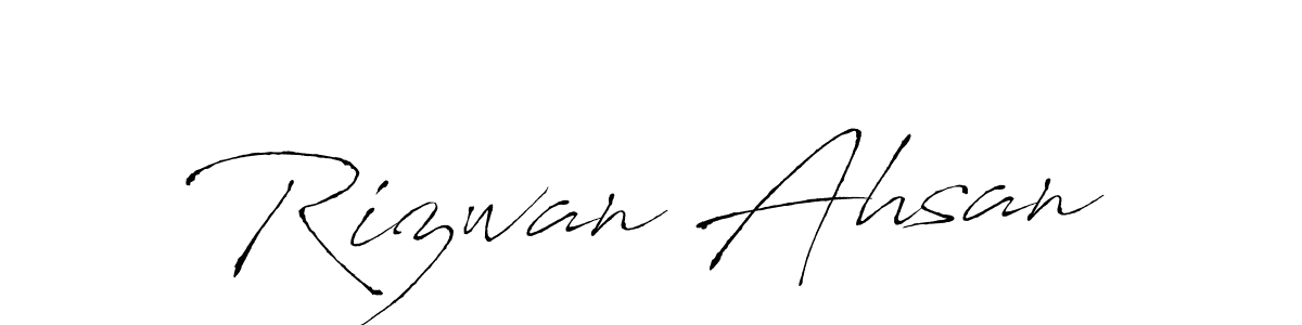 How to make Rizwan Ahsan signature? Antro_Vectra is a professional autograph style. Create handwritten signature for Rizwan Ahsan name. Rizwan Ahsan signature style 6 images and pictures png
