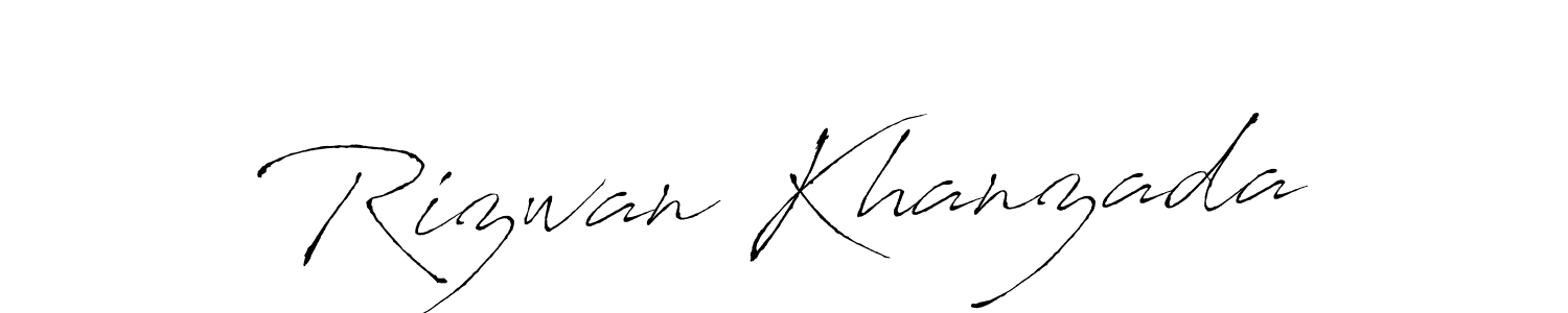 Antro_Vectra is a professional signature style that is perfect for those who want to add a touch of class to their signature. It is also a great choice for those who want to make their signature more unique. Get Rizwan Khanzada name to fancy signature for free. Rizwan Khanzada signature style 6 images and pictures png