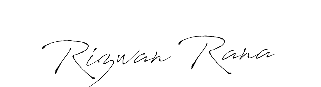 Rizwan Rana stylish signature style. Best Handwritten Sign (Antro_Vectra) for my name. Handwritten Signature Collection Ideas for my name Rizwan Rana. Rizwan Rana signature style 6 images and pictures png