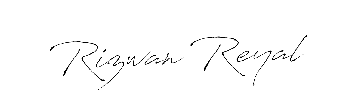 Make a beautiful signature design for name Rizwan Reyal. With this signature (Antro_Vectra) style, you can create a handwritten signature for free. Rizwan Reyal signature style 6 images and pictures png