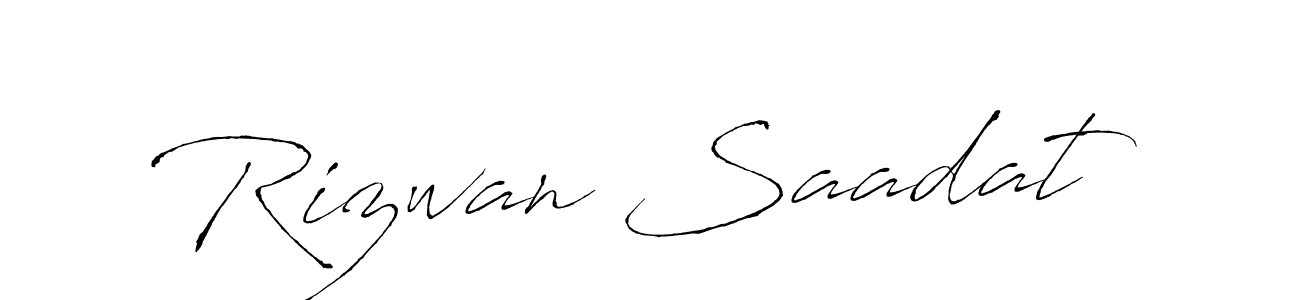 if you are searching for the best signature style for your name Rizwan Saadat. so please give up your signature search. here we have designed multiple signature styles  using Antro_Vectra. Rizwan Saadat signature style 6 images and pictures png
