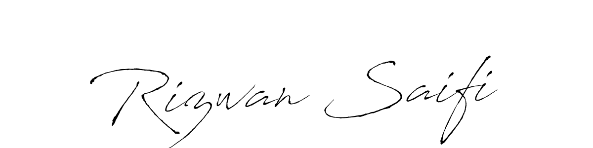 Create a beautiful signature design for name Rizwan Saifi. With this signature (Antro_Vectra) fonts, you can make a handwritten signature for free. Rizwan Saifi signature style 6 images and pictures png