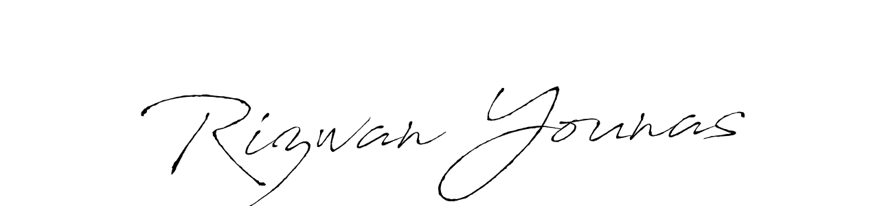 Use a signature maker to create a handwritten signature online. With this signature software, you can design (Antro_Vectra) your own signature for name Rizwan Younas. Rizwan Younas signature style 6 images and pictures png