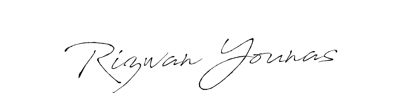 Use a signature maker to create a handwritten signature online. With this signature software, you can design (Antro_Vectra) your own signature for name Rizwan Younas. Rizwan Younas signature style 6 images and pictures png