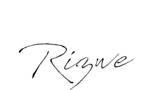 Design your own signature with our free online signature maker. With this signature software, you can create a handwritten (Antro_Vectra) signature for name Rizwe. Rizwe signature style 6 images and pictures png