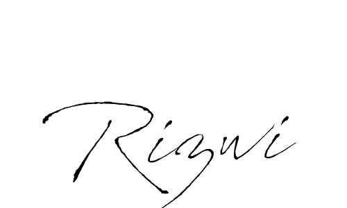 Use a signature maker to create a handwritten signature online. With this signature software, you can design (Antro_Vectra) your own signature for name Rizwi. Rizwi signature style 6 images and pictures png