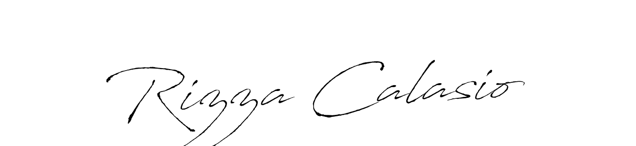 The best way (Antro_Vectra) to make a short signature is to pick only two or three words in your name. The name Rizza Calasio include a total of six letters. For converting this name. Rizza Calasio signature style 6 images and pictures png