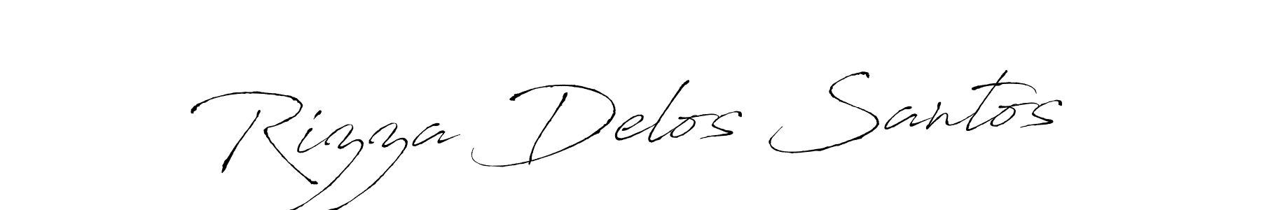 Rizza Delos Santos stylish signature style. Best Handwritten Sign (Antro_Vectra) for my name. Handwritten Signature Collection Ideas for my name Rizza Delos Santos. Rizza Delos Santos signature style 6 images and pictures png