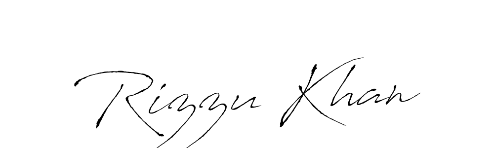 Design your own signature with our free online signature maker. With this signature software, you can create a handwritten (Antro_Vectra) signature for name Rizzu Khan. Rizzu Khan signature style 6 images and pictures png