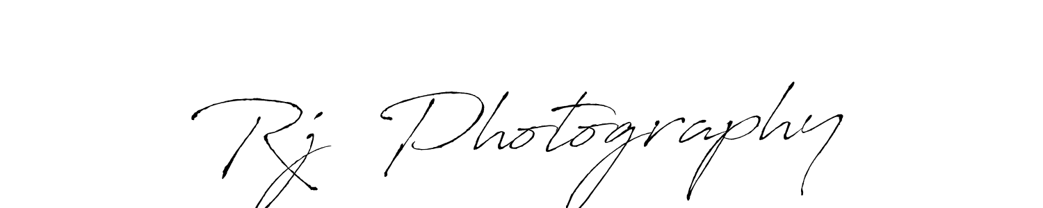 Design your own signature with our free online signature maker. With this signature software, you can create a handwritten (Antro_Vectra) signature for name Rj  Photography. Rj  Photography signature style 6 images and pictures png